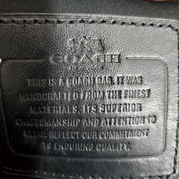 Coach 32291 Borough Bag Black Soft Nappa Leather 2/Way Shoulder Bag - Picture 14 of 16